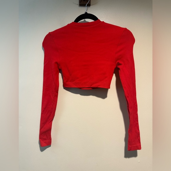 SET Active Womens red sculpt flex long sleeve top size small - Picture 6 of 9